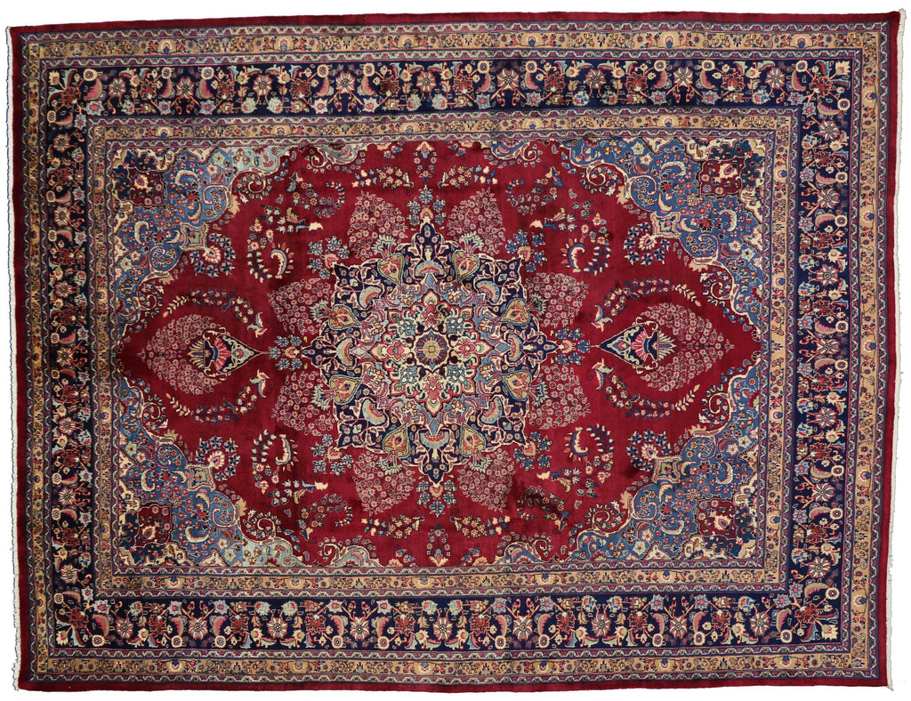 10 x 13 Vintage Mashad Rug 76330