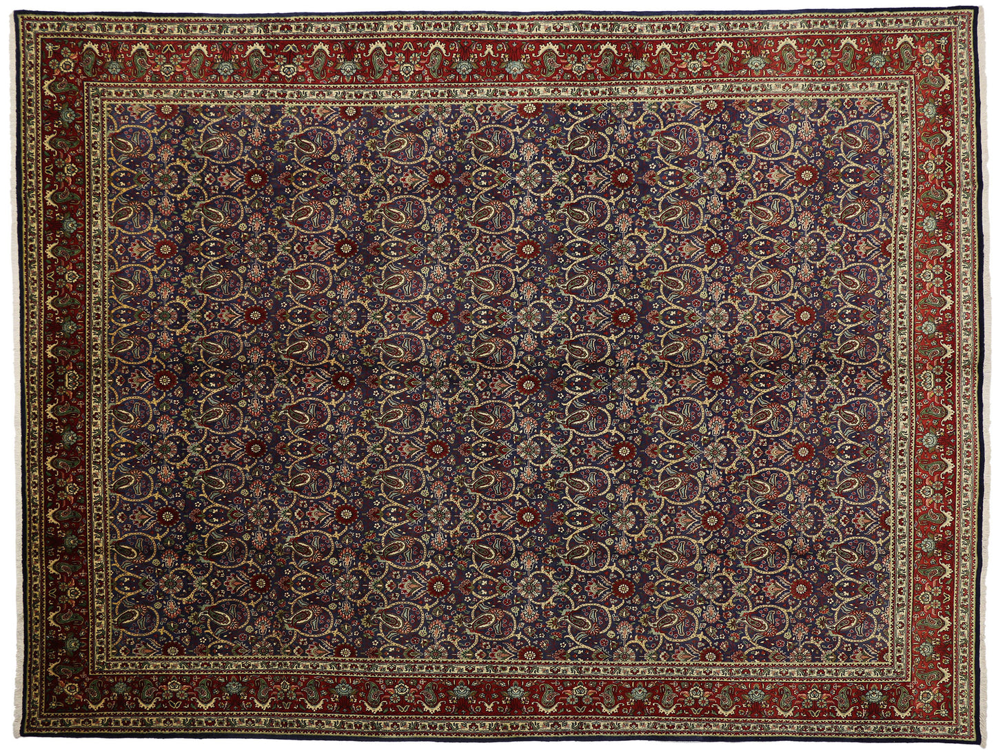 10 x 13 Vintage Persian Tabriz Rug 76331
