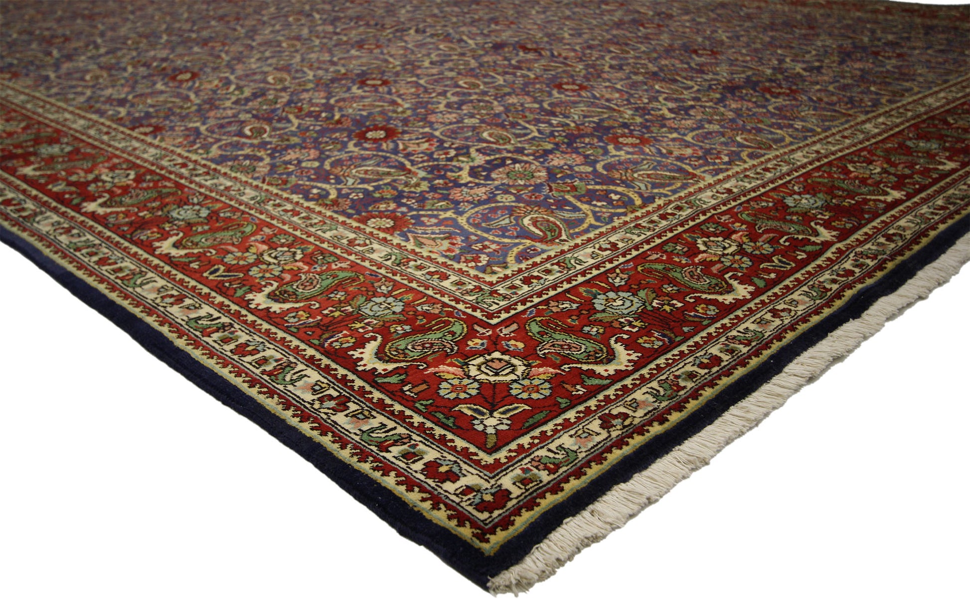 10 x 13 Vintage Persian Tabriz Rug 76331