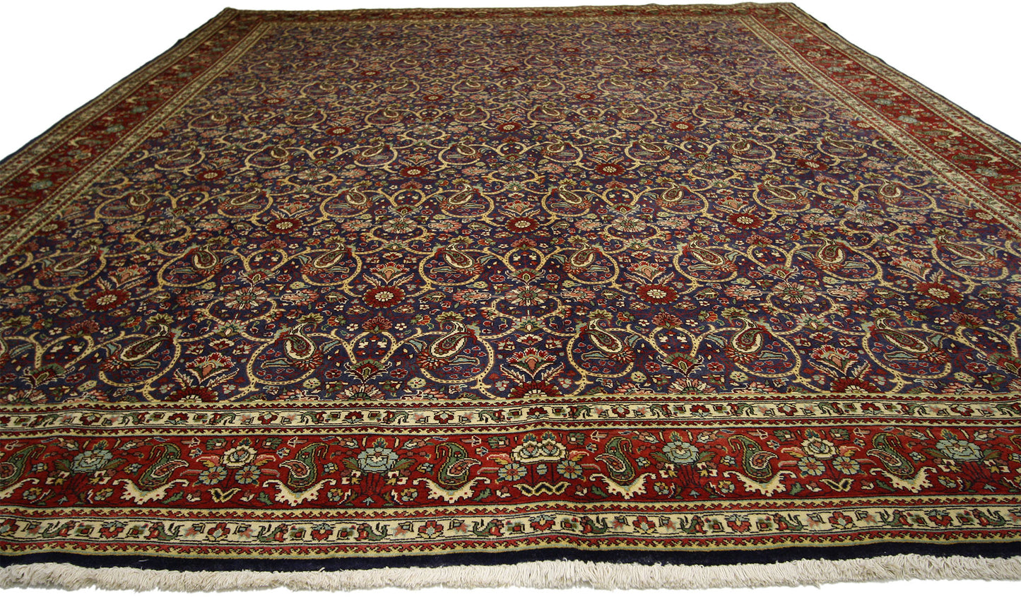 10 x 13 Vintage Persian Tabriz Rug 76331