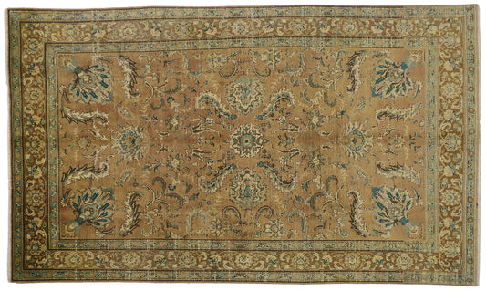 7 x 13 Vintage Persian Tabriz Rug 76335