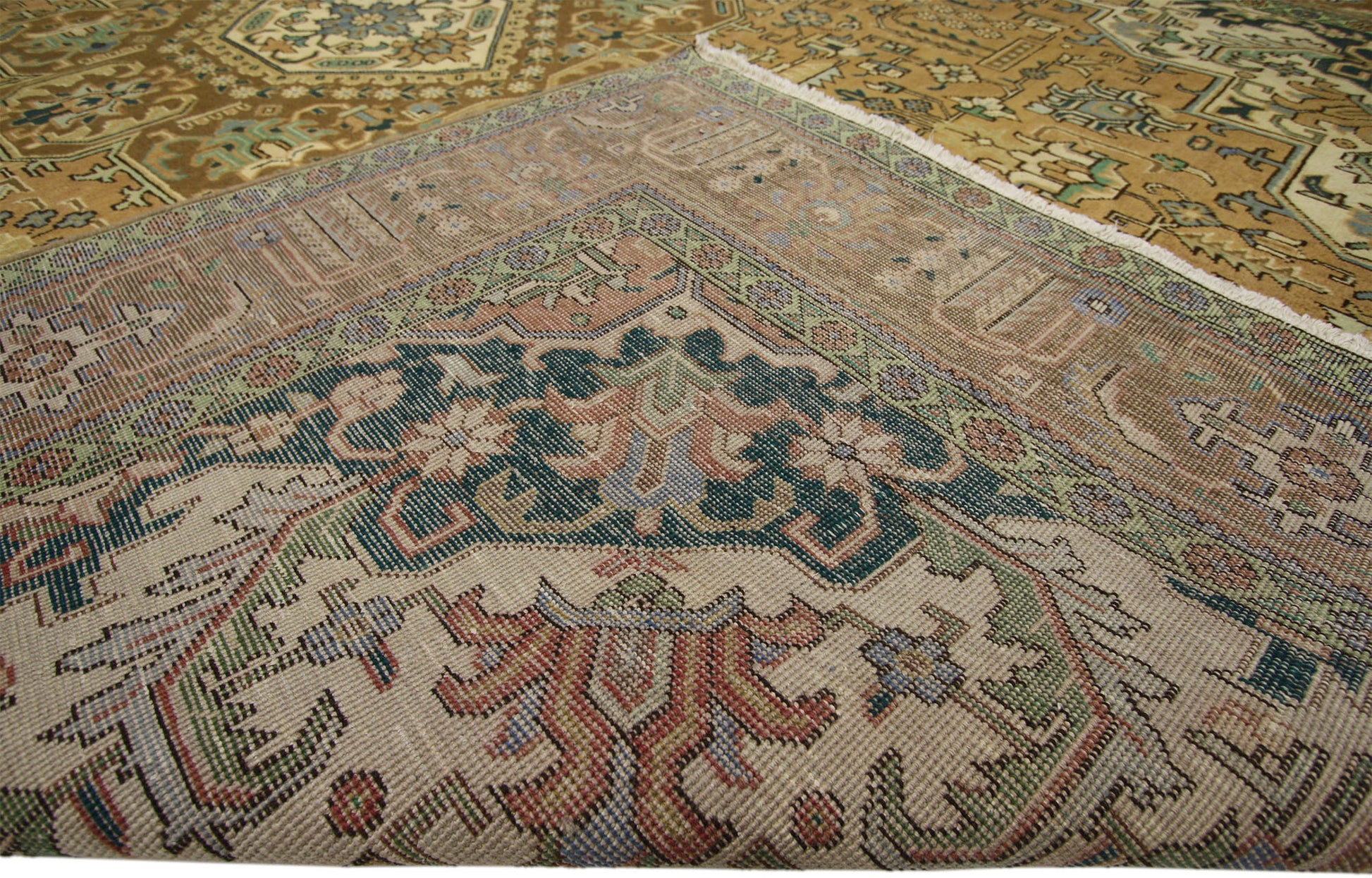 9 x 13 Vintage Persian Tabriz Rug 76342