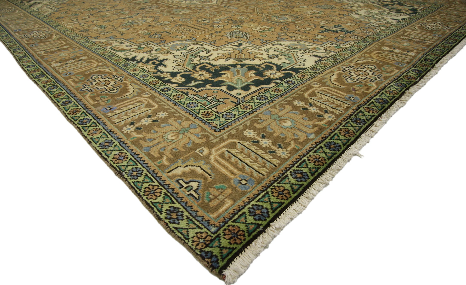 9 x 13 Vintage Persian Tabriz Rug 76342