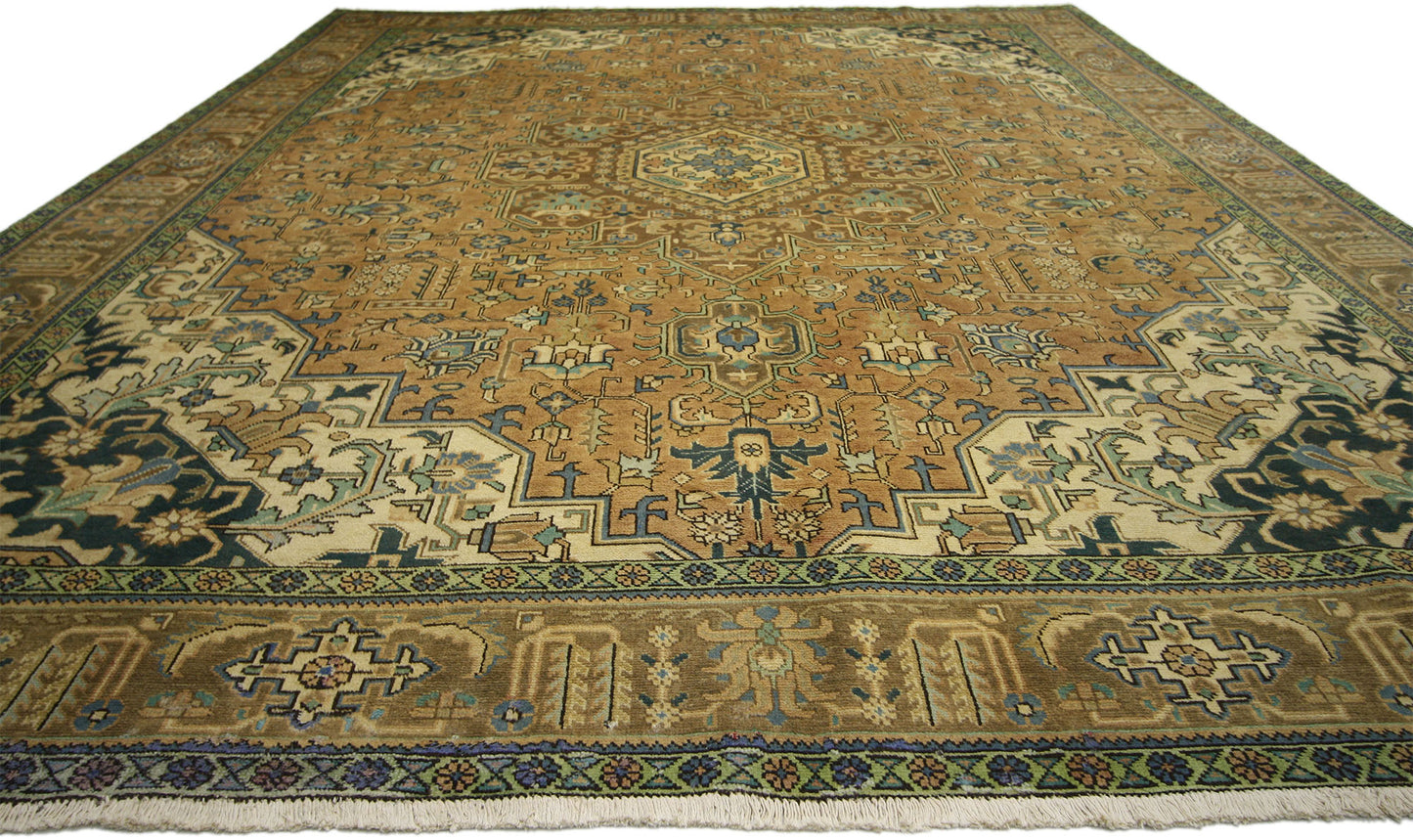 9 x 13 Vintage Persian Tabriz Rug 76342