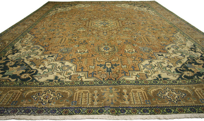 9 x 13 Vintage Persian Tabriz Rug 76342