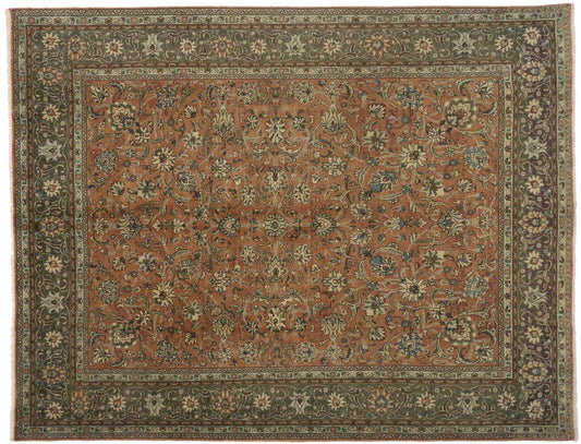 8 x 11 Vintage Persian Tabriz Rug 76344