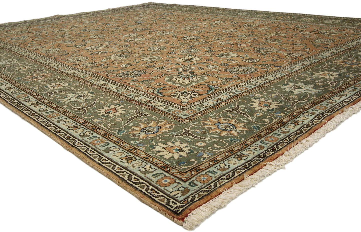 8 x 11 Vintage Persian Tabriz Rug 76344