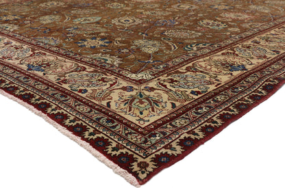10 x 16 Vintage Persian Tabriz Rug 76347