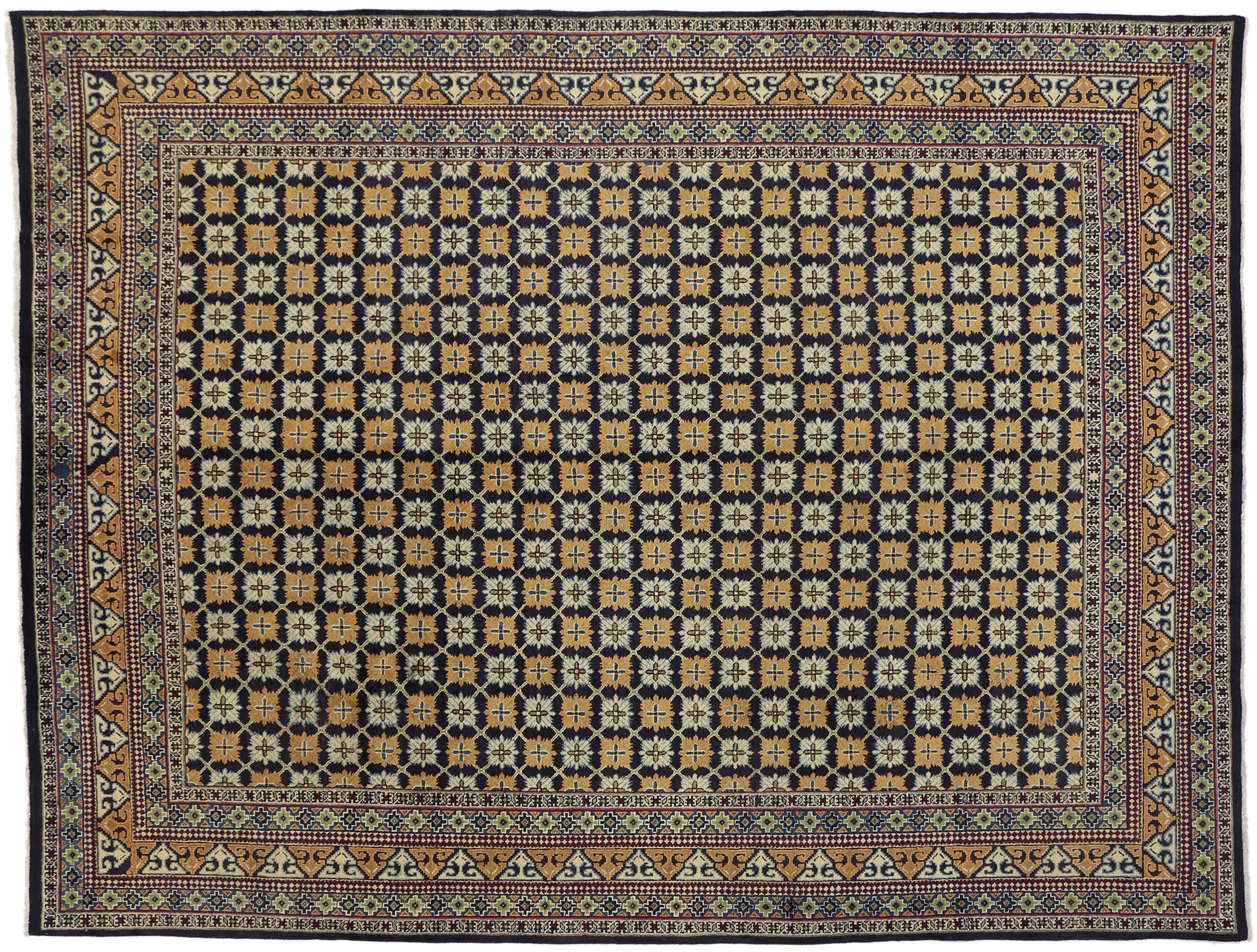 10 x 13 Vintage Mashad Rug 76354