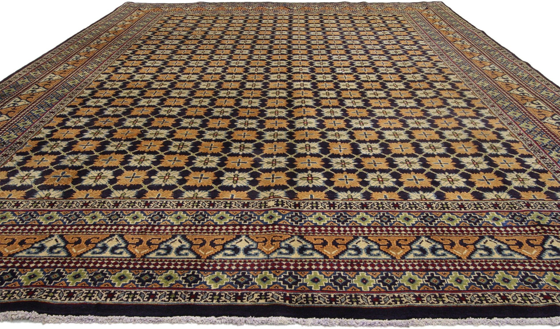 10 x 13 Vintage Mashad Rug 76354