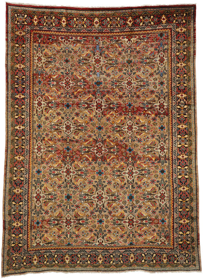9 x 13 Vintage Persian Mahal Rug 76355