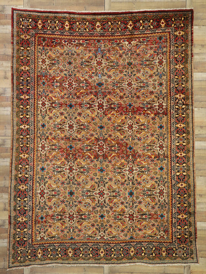 9 x 13 Vintage Persian Mahal Rug 76355
