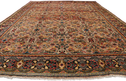 9 x 13 Vintage Persian Mahal Rug 76355