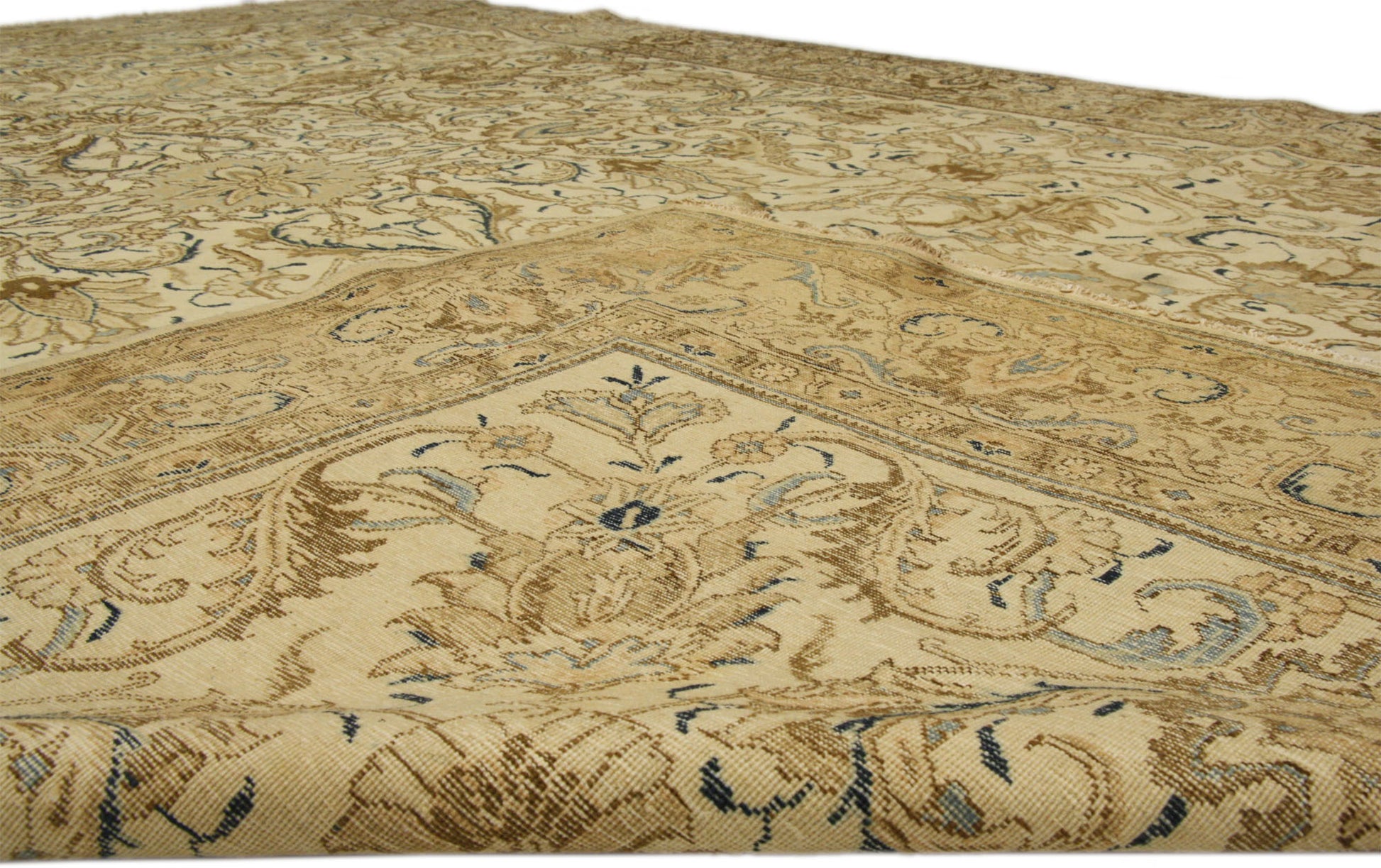 11 x 16 Vintage Persian Tabriz Rug 76357
