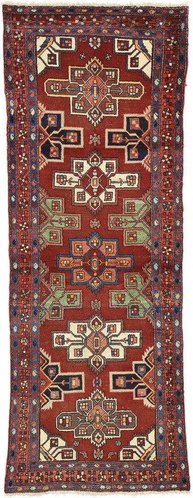 3 x 9 Vintage Persian Heriz Rug 76358
