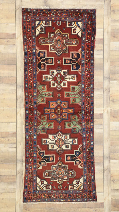3 x 9 Vintage Persian Heriz Rug 76358