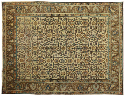 10 x 13 Vintage Persian Tabriz Rug 76360
