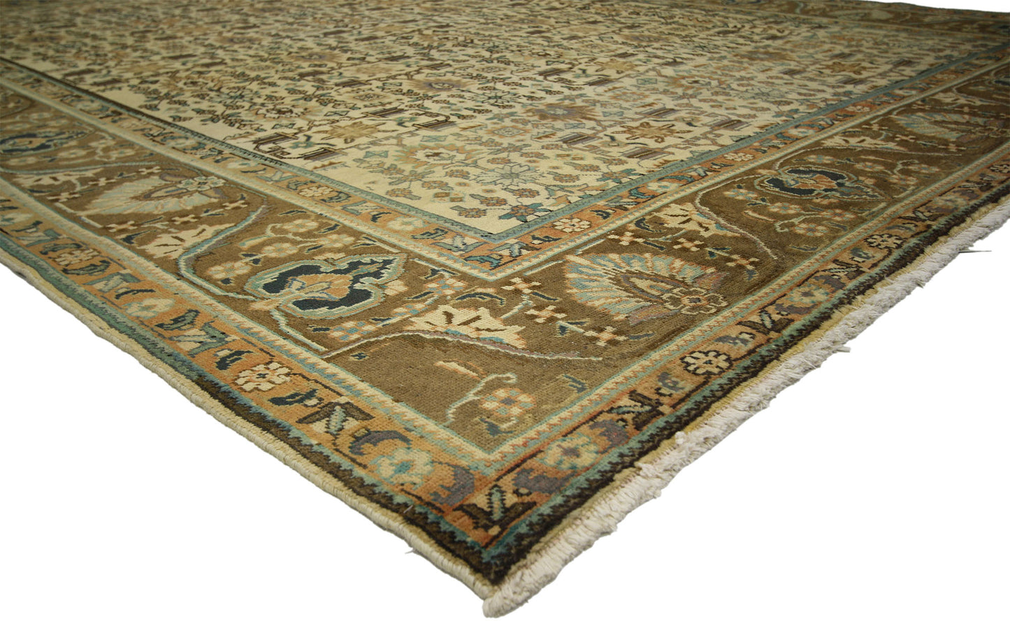 10 x 13 Vintage Persian Tabriz Rug 76360