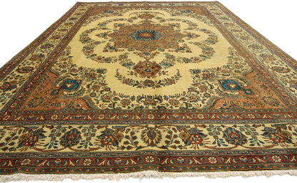 8 x 12 Vintage Persian Tabriz Rug 76362