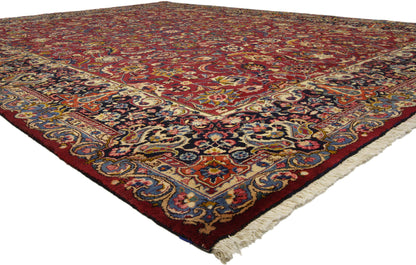 10 x 13 Vintage Persian Mashad Rug 76363
