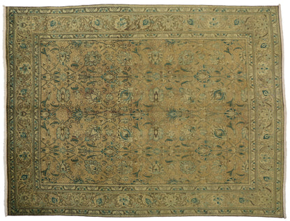 10 x 13 Vintage Persian Tabriz Rug 76369