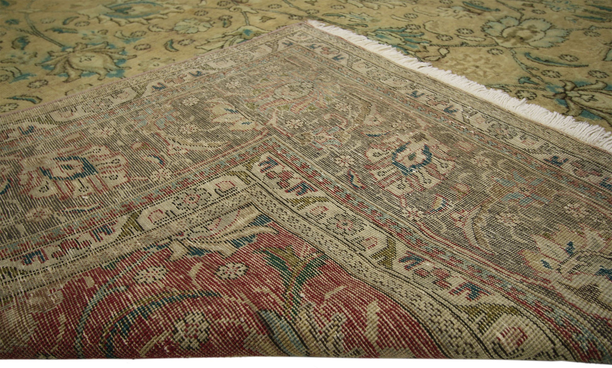 10 x 13 Vintage Persian Tabriz Rug 76369