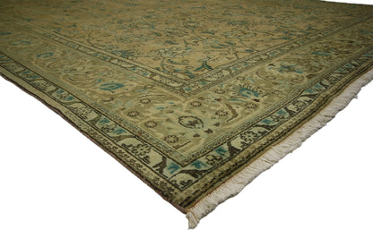 10 x 13 Vintage Persian Tabriz Rug 76369