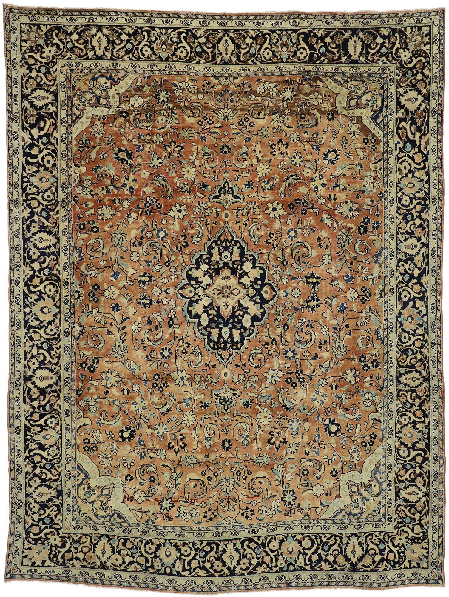 11 x 14 Vintage Persian Mahal Rug 76378