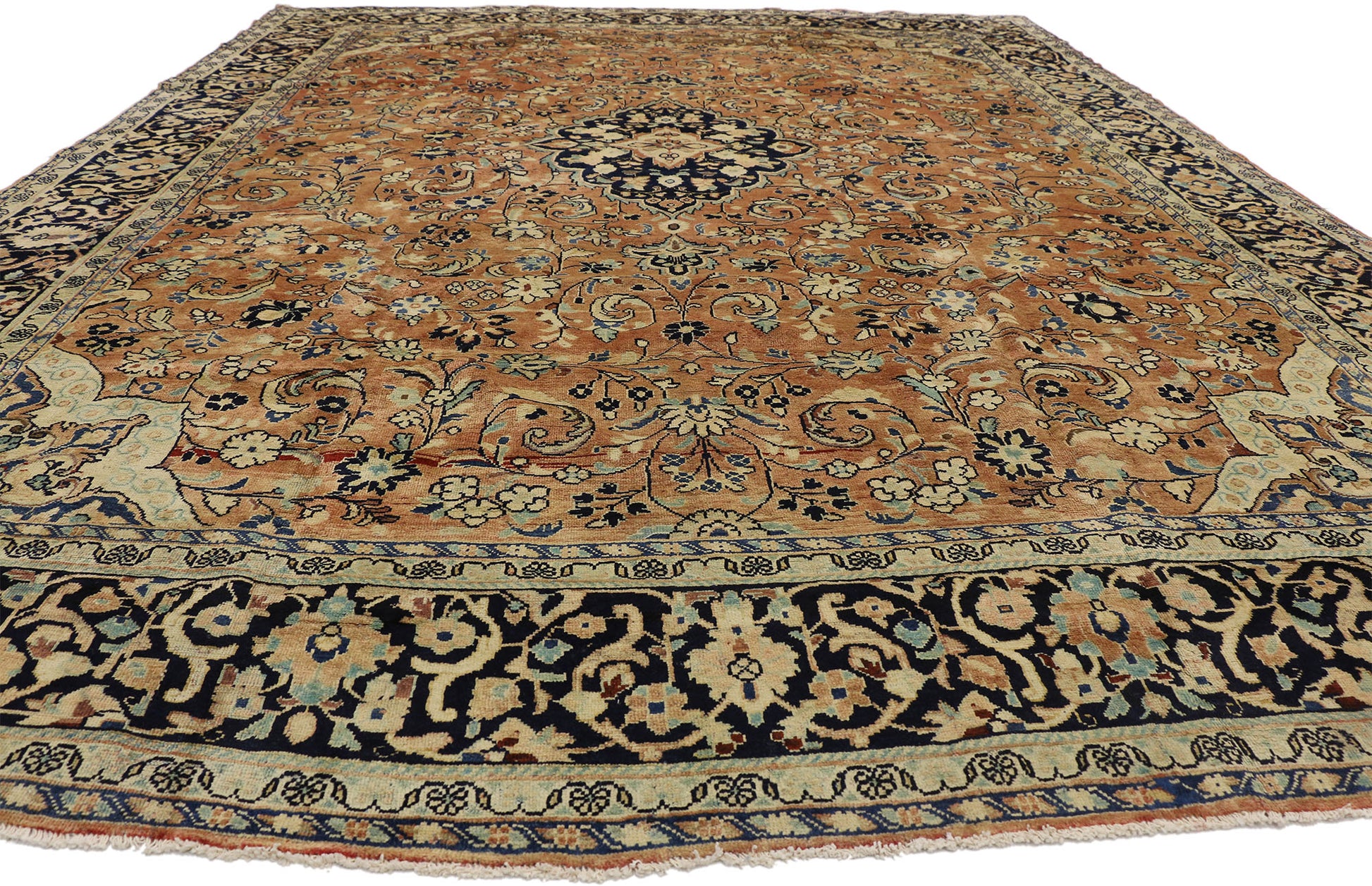 11 x 14 Vintage Persian Mahal Rug 76378