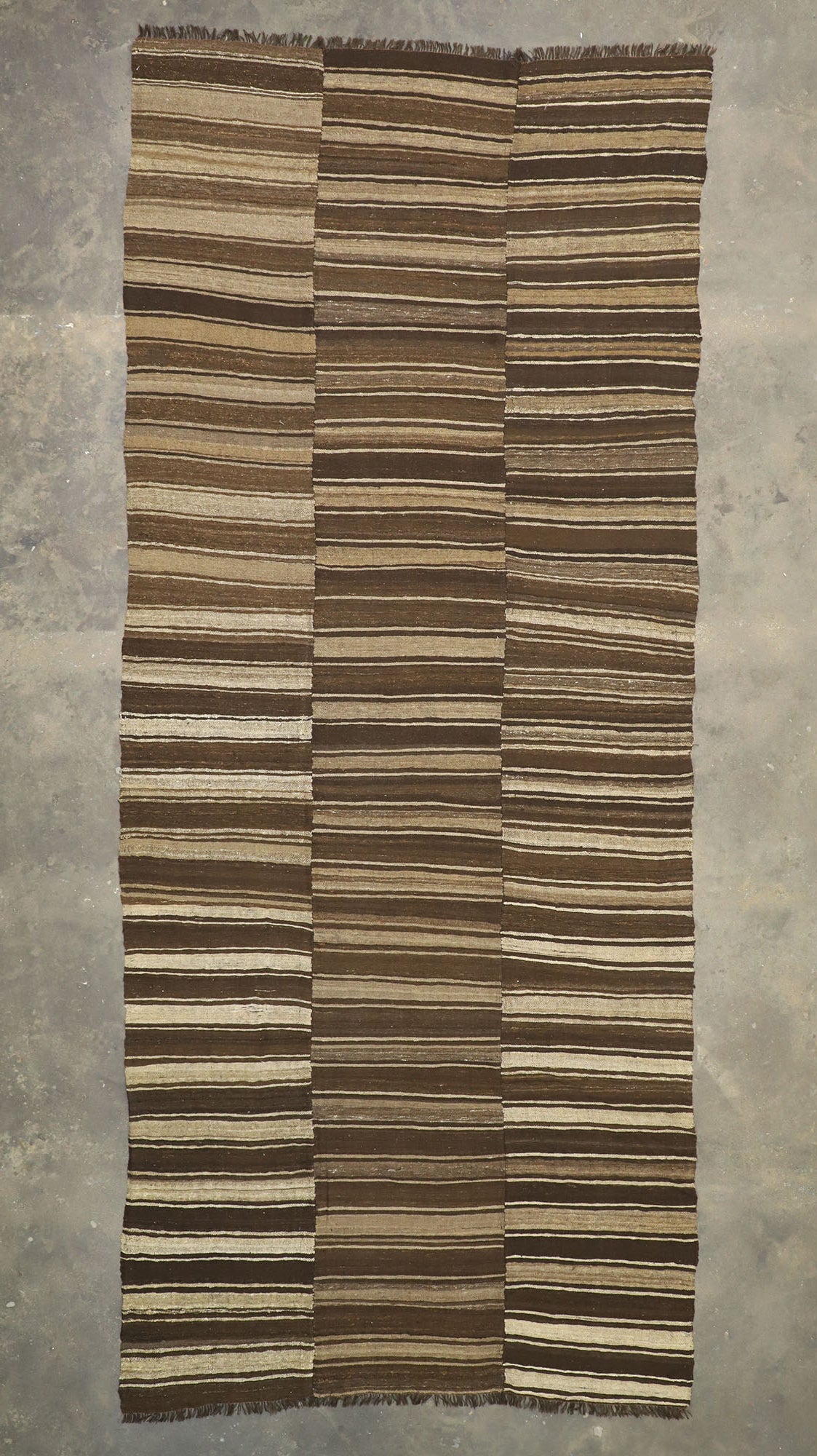 7 x 17 Vintage Persian Mazandaran Kilim Rug 76394