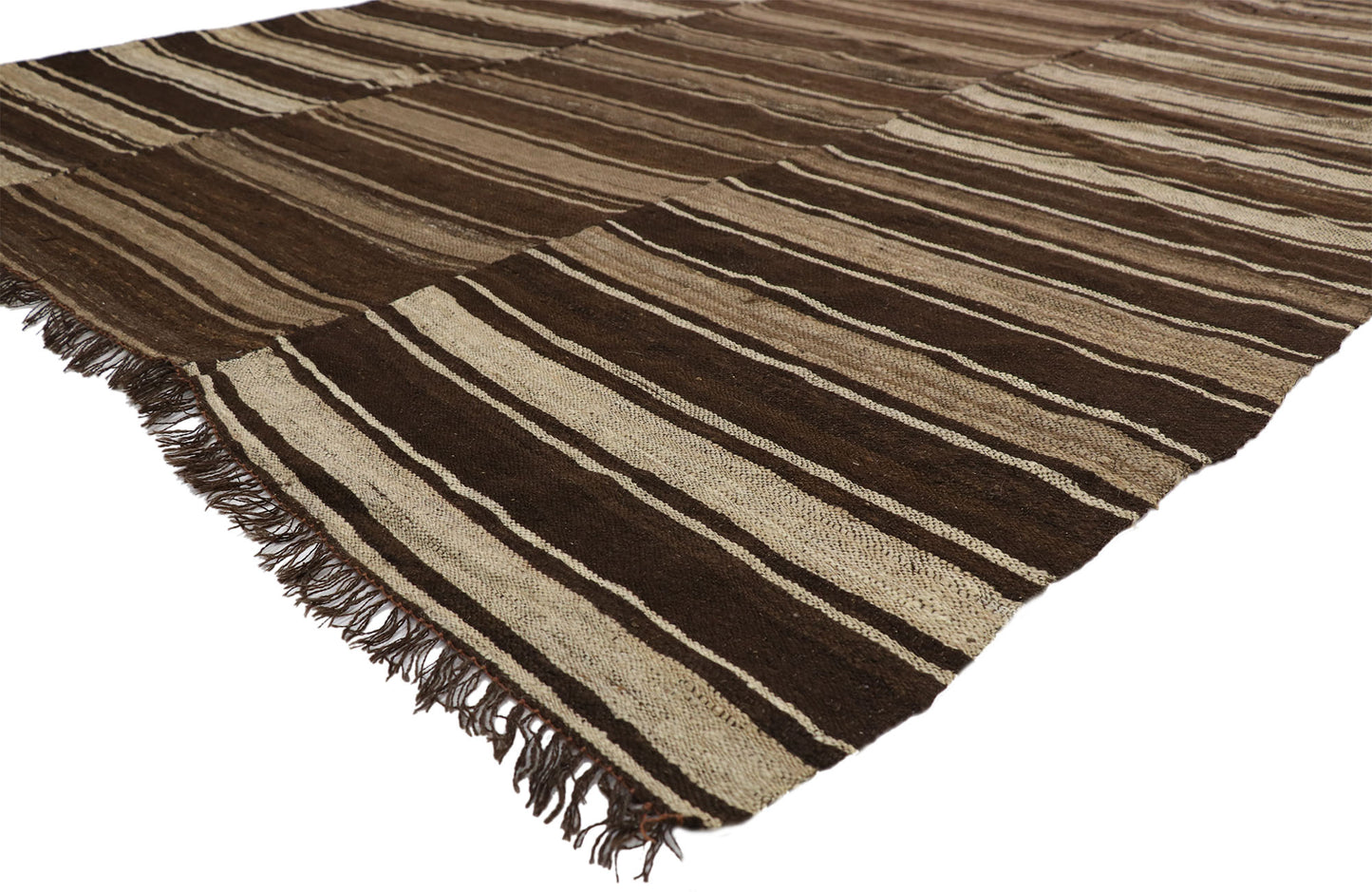 7 x 17 Vintage Persian Mazandaran Kilim Rug 76394