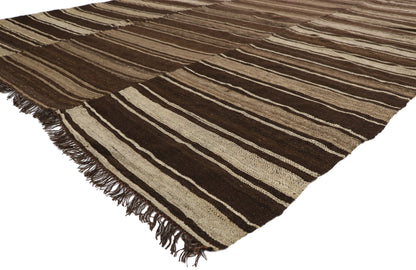 7 x 17 Vintage Persian Mazandaran Kilim Rug 76394