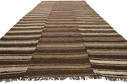 7 x 17 Vintage Persian Mazandaran Kilim Rug 76394