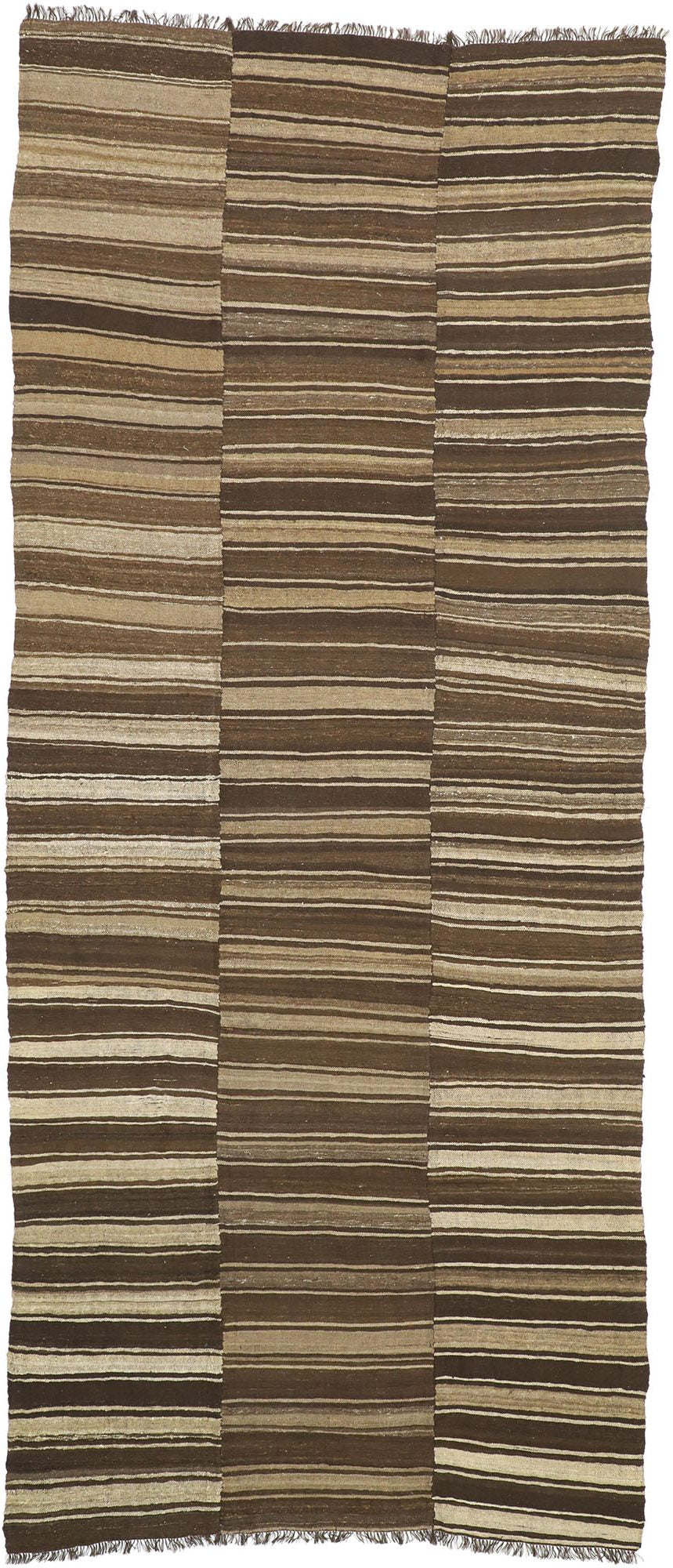 7 x 17 Vintage Persian Mazandaran Kilim Rug 76394