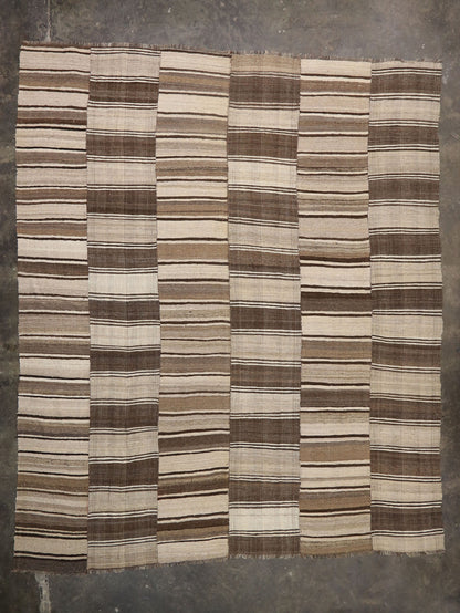 14 x 17 Vintage Persian Mazandaran Kilim Rug 76395