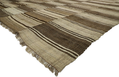 14 x 17 Vintage Persian Mazandaran Kilim Rug 76395