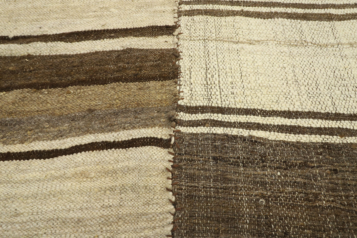 14 x 17 Vintage Persian Mazandaran Kilim Rug 76395