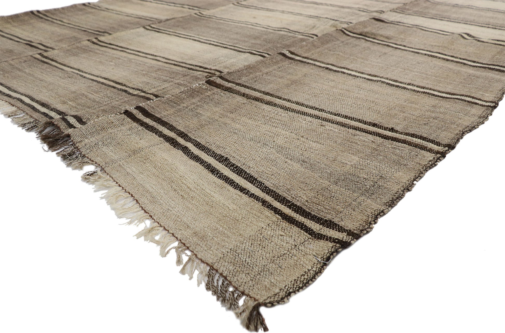 7 x 17 Vintage Persian Mazandaran Kilim Rug 76396