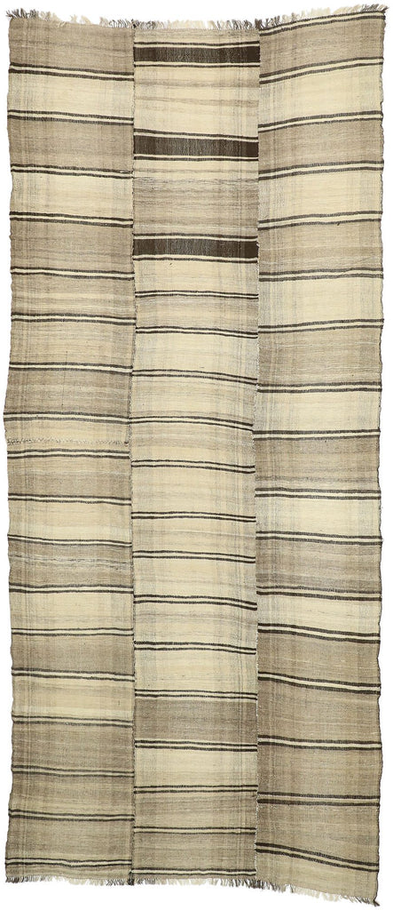 7 x 17 Vintage Persian Mazandaran Kilim Rug 76396