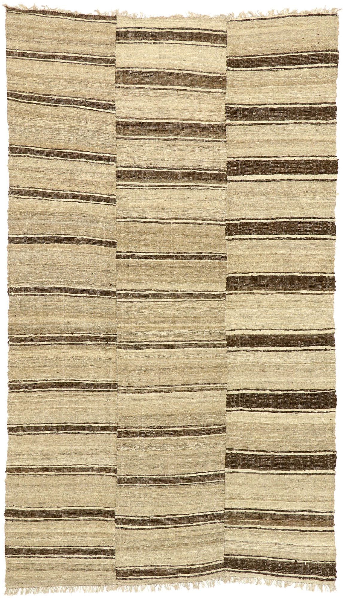7 x 13 Vintage Persian Mazandaran Kilim Rug 76398