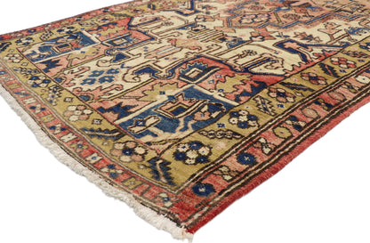 4 x 14 Vintage Persian Heriz Runner 76406