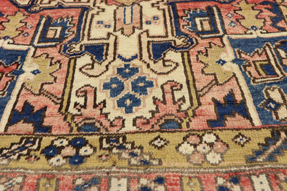 4 x 14 Vintage Persian Heriz Runner 76406