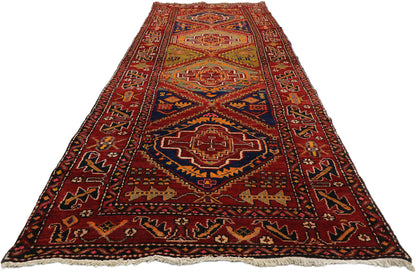 4 x 12 Vintage Persian Heriz Runner 76407