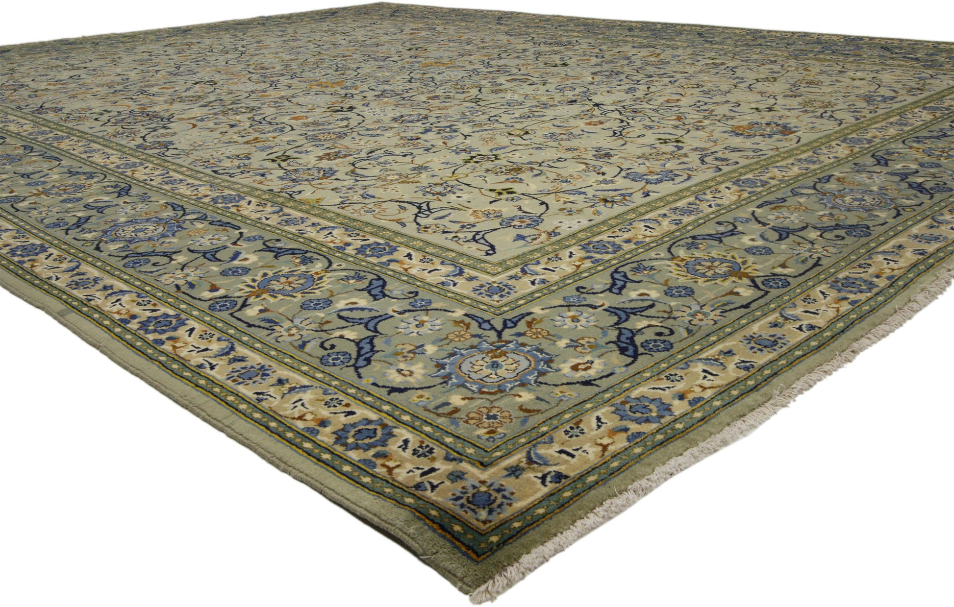 10 x 13 Vintage Kashan Rug 76408