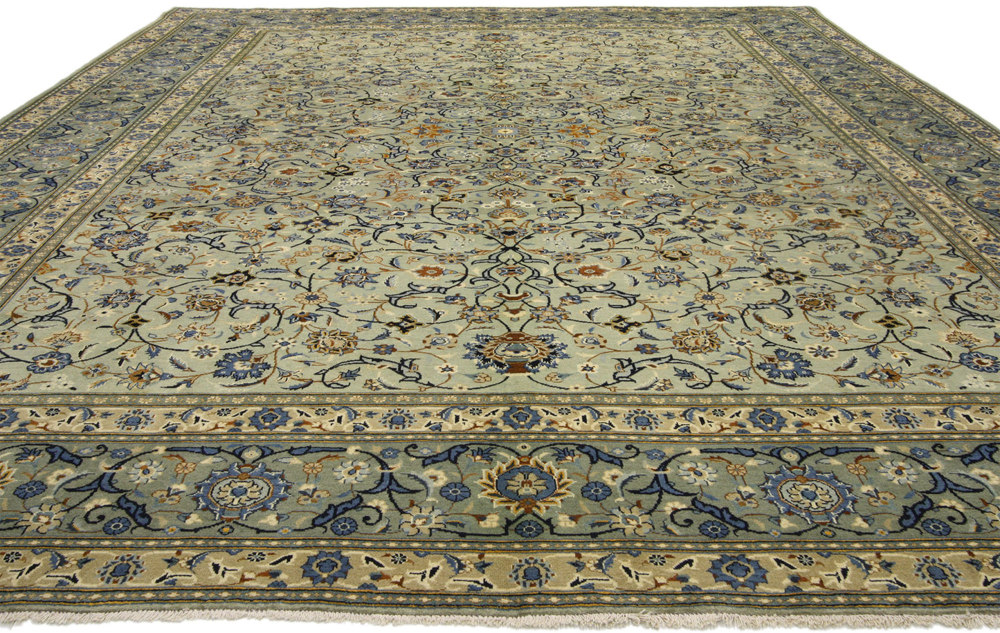 10 x 13 Vintage Kashan Rug 76408