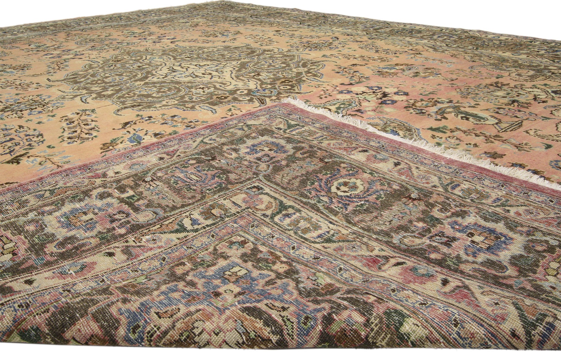 10 x 13 Vintage Persian Khorassan Rug 76411