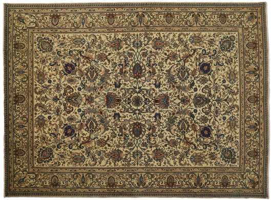 9 x 13 Vintage Persian Tabriz Rug 76412