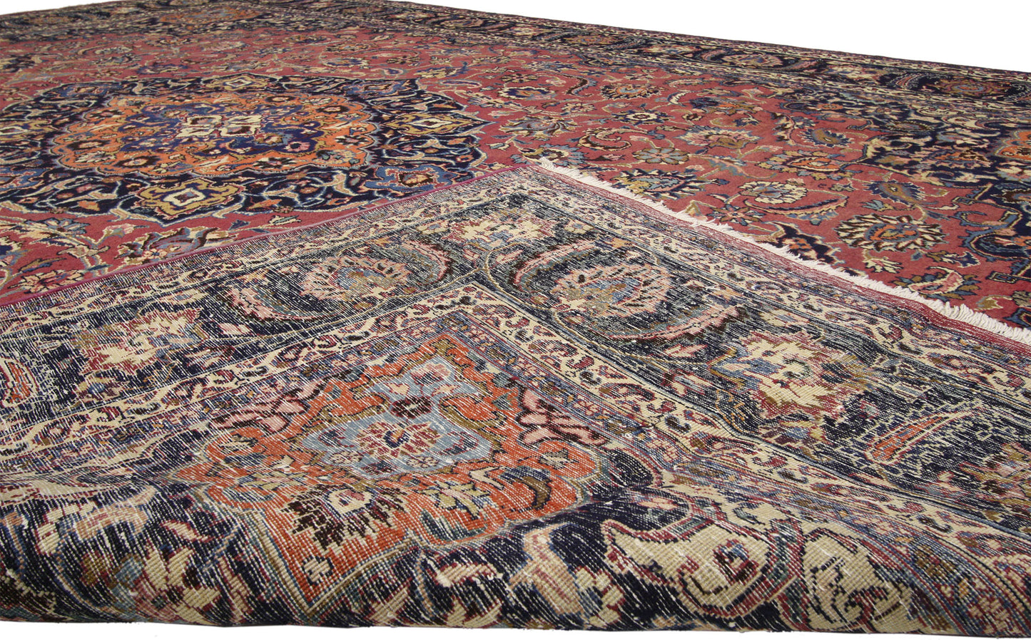 10 x 13 Vintage Persian Mashhad Rug 76419