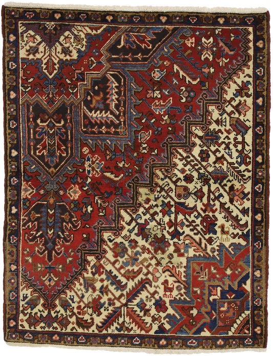 3 x 4 Vintage Persian Heriz Rug 76428