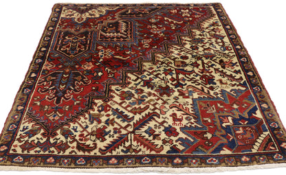 3 x 4 Vintage Persian Heriz Rug 76428